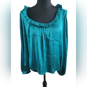 Teal Long Sleeve Women's Top